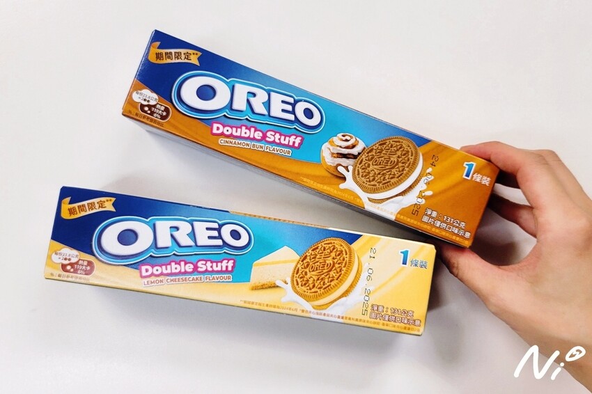 202410 【奧利奧OREO】Double Stuff系列-肉桂捲/檸檬起司蛋糕口味