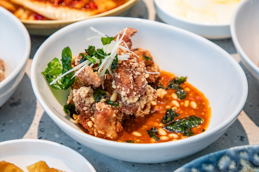 【石本石本女臣】信義區新開幕中式料理,軌道送餐炫酷體。