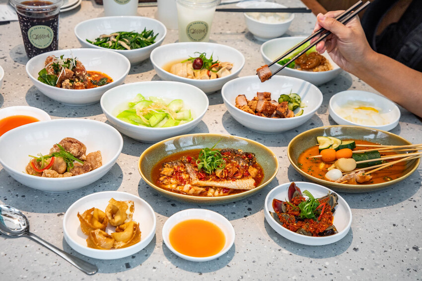 【石本石本女臣】信義區新開幕中式料理,軌道送餐炫酷體。