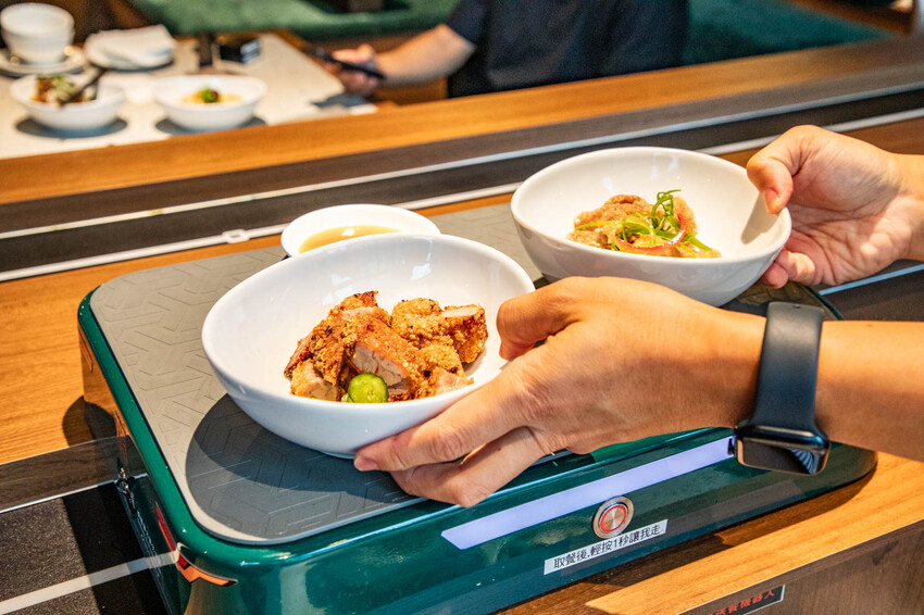 【石本石本女臣】信義區新開幕中式料理,軌道送餐炫酷體。