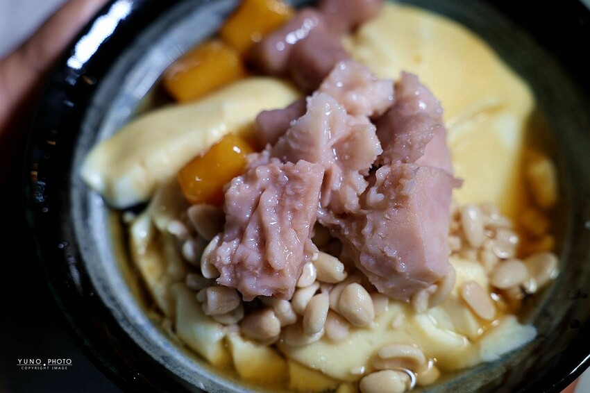 宜蘭縣羅東鎮芋頭控的天堂！香甜綿密 入口即化 一試成主顧 冰品/豆花/燒仙草/紅豆湯｜山越芋頭之家(羅東夜市)