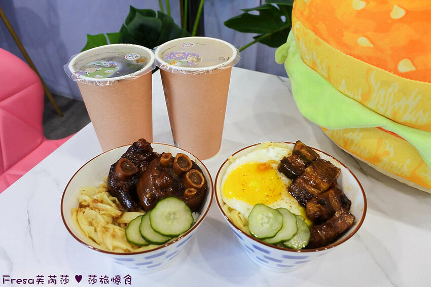 台南市善化區台南早午餐【玏食早午餐】九點開賣！爌肉飯＋豬腳飯一早吃飽飽.推薦８盎司漢堡排堡、芋泥肉鬆焦糖吐司│善化
