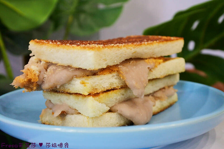 台南市善化區台南早午餐【玏食早午餐】九點開賣！爌肉飯＋豬腳飯一早吃飽飽.推薦８盎司漢堡排堡、芋泥肉鬆焦糖吐司│善化