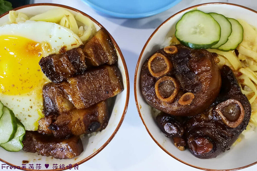 台南市善化區台南早午餐【玏食早午餐】九點開賣！爌肉飯＋豬腳飯一早吃飽飽.推薦８盎司漢堡排堡、芋泥肉鬆焦糖吐司│善化