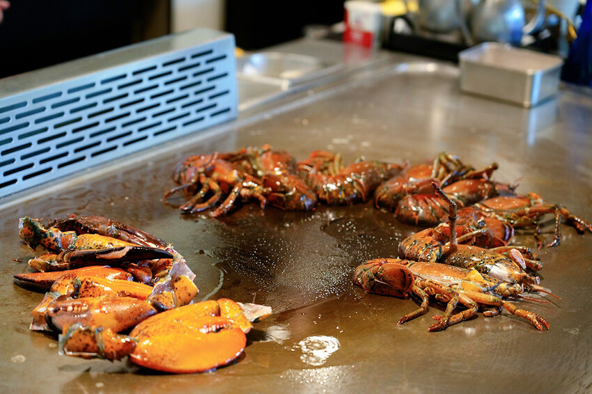 士林鐵板燒「潼鐵板燒至善店」，台北森林系鐵板燒，A5和牛搭配