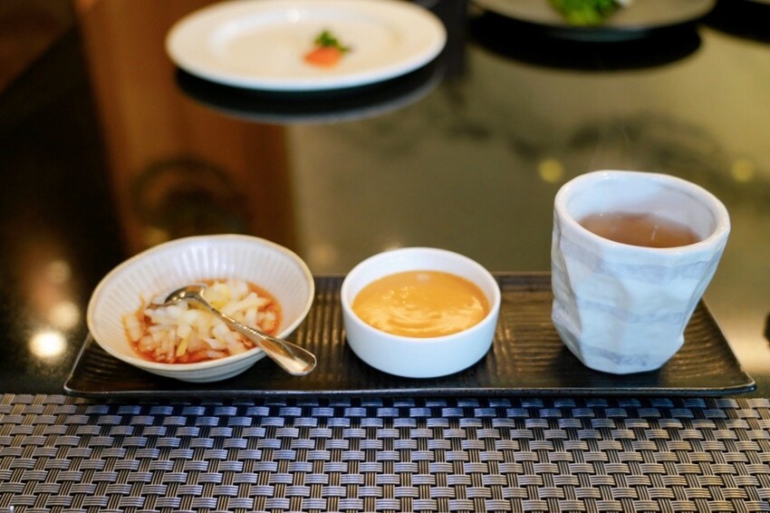 士林鐵板燒「潼鐵板燒至善店」，台北森林系鐵板燒，A5和牛搭配