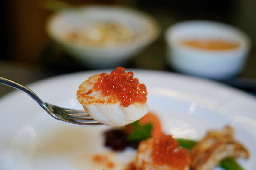 士林鐵板燒「潼鐵板燒至善店」，台北森林系鐵板燒，A5和牛搭配