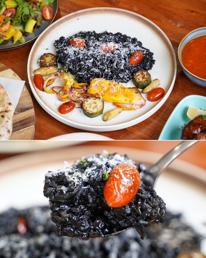 苗栗縣頭份市苗栗頭份貓咪中途餐廳「猫啊!!義式餐廳」,整體餐點平價又好吃,還能被幼貓們療癒~餐點激推濃濃蝦味鮮蝦義大利麵、墨魚燉飯、肉桂焦糖蘋果Pizza!