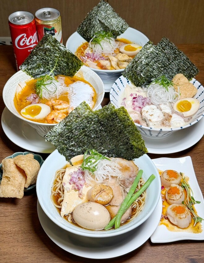 【麵屋有漁-頭份店】全台最強魚介系日式拉麵店插旗苗栗啦！首推原味石斑魚白湯拉麵，濃濃魚鮮味並帶有厚厚膠質感～超濃郁卡布奇諾蝦湯拉麵，蝦控絕對不要錯過！ - 阿華田的美食日記