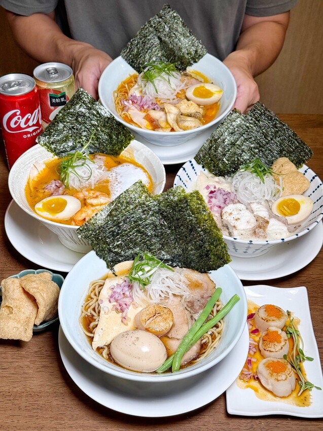 【麵屋有漁-頭份店】全台最強魚介系日式拉麵店插旗苗栗啦！首推原味石斑魚白湯拉麵，濃濃魚鮮味並帶有厚厚膠質感～超濃郁卡布奇諾蝦湯拉麵，蝦控絕對不要錯過！ - 阿華田的美食日記