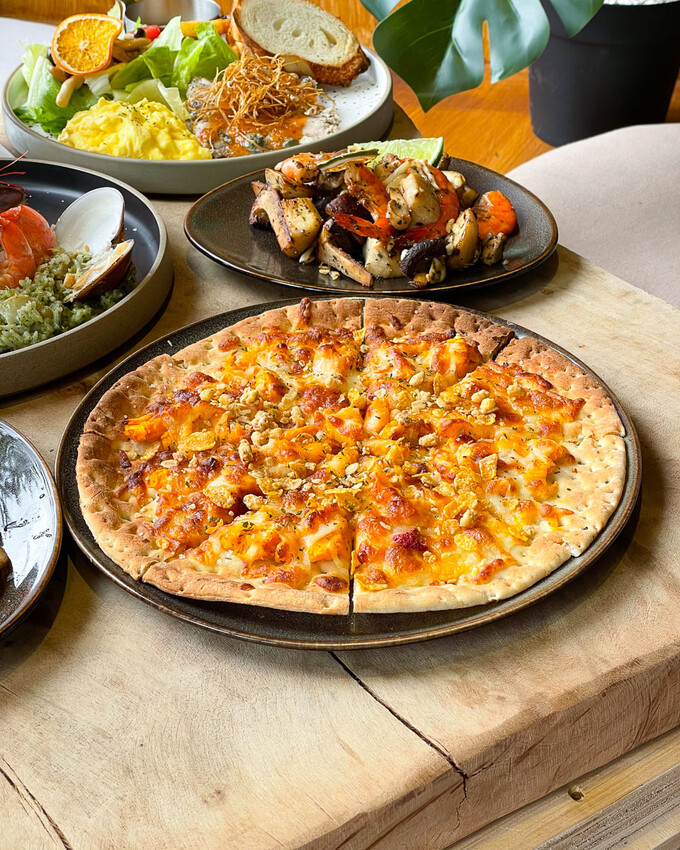 台東縣綠島鄉綠島超美早午餐！特色地瓜披薩、地瓜布蕾，沐嶋 - 安妮 Anny