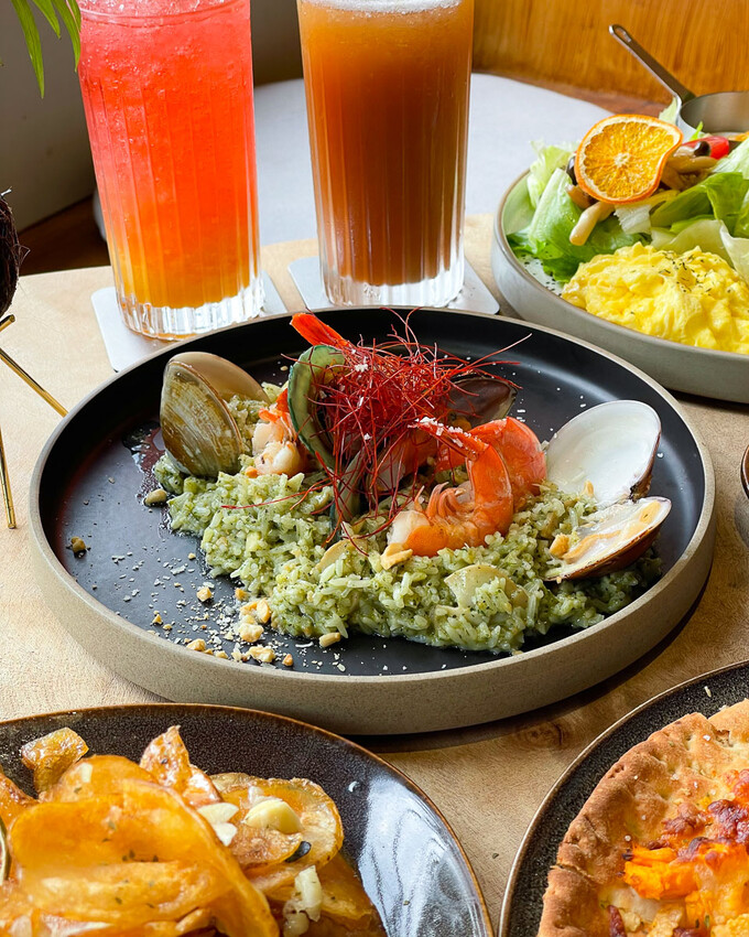 台東縣綠島鄉綠島超美早午餐！特色地瓜披薩、地瓜布蕾，沐嶋 - 安妮 Anny