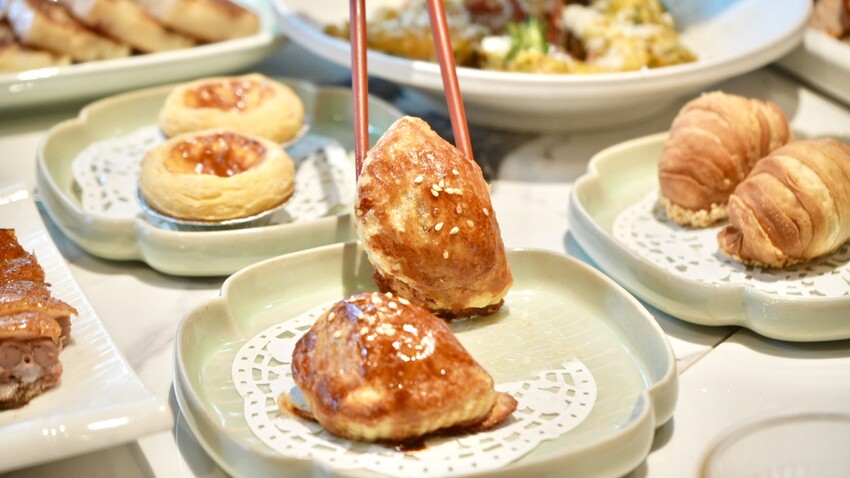 台北東區下午茶推薦！最時尚茶餐廳「點八粵」雙層港式點心只要298元。