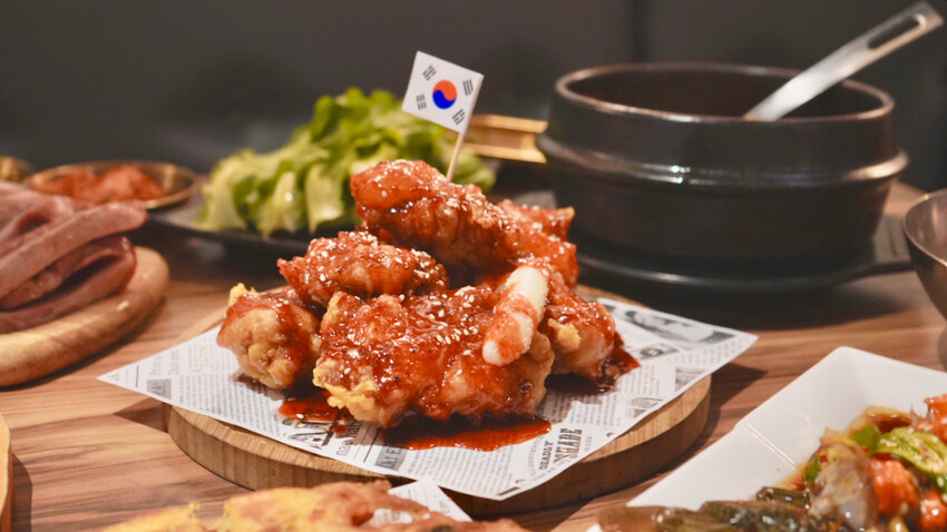 台北市大安區[台北美食] 聚聚韓式原塊烤肉｜隱藏在二樓的道地韓式料理！醬蟹、炸雞、煎餅一次滿足！