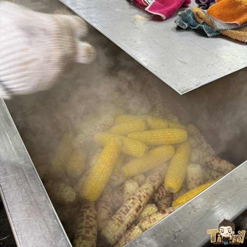 桃園市中壢區桃園中壢嵩烤玉米 這是我們在中原夜市看過最大支的烤玉米 (菜單營業時間地址電話) - 跟著踢小米吃喝玩樂趣
