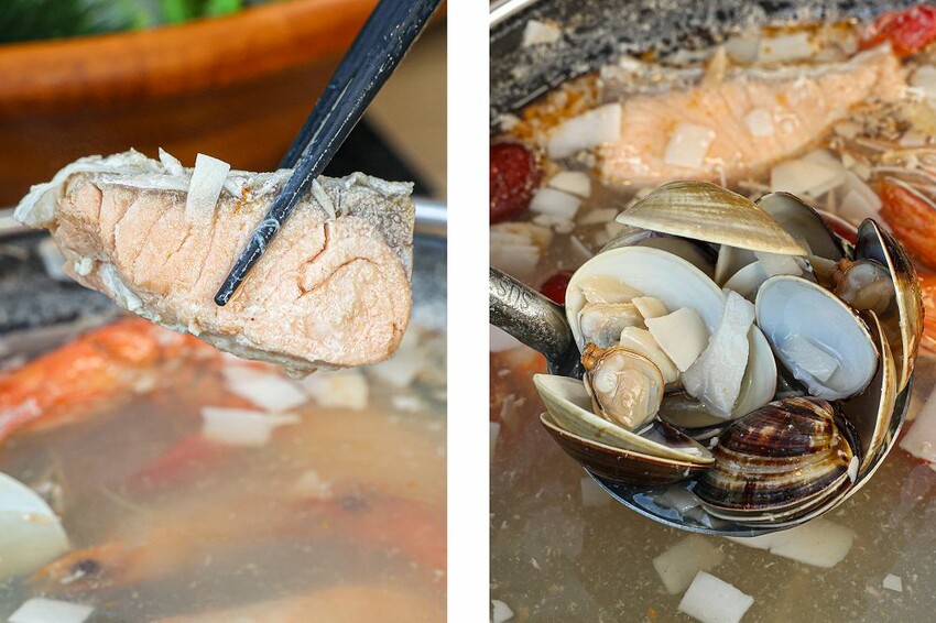 這家新開火鍋店也很猛！26種蔬食自助吧，居然有鳥蛋肉燥，蒸籠點心，雞蛋，統一布丁，中華愛玉任你吃，饗點鍋員林店