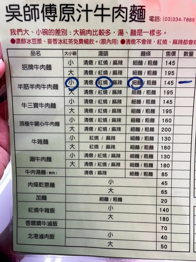 牛肉麵控注意!桃園新開吳師傅原汁牛肉麵,精選湯麵初體驗。