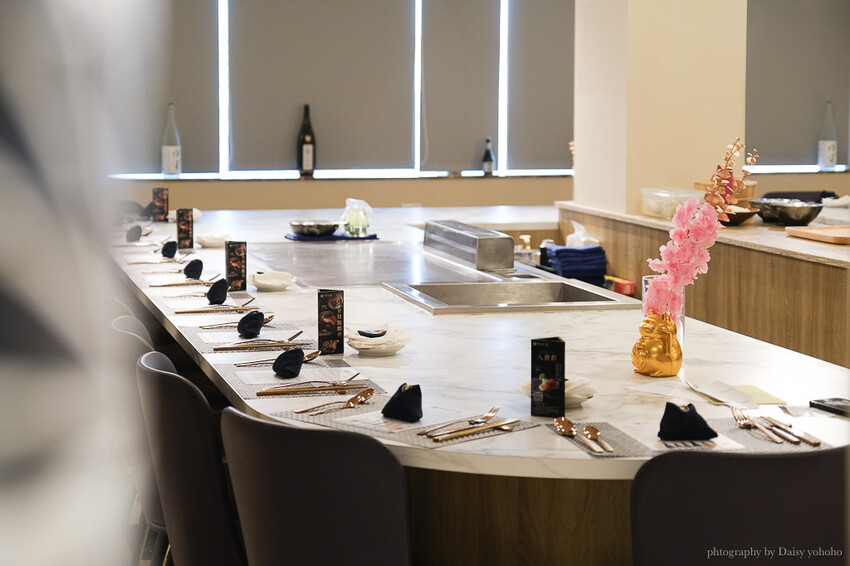 明水然·樂台南中山店，Google 評論4.8高分，台南新開頂級無菜單鐵板燒，高C/P值！