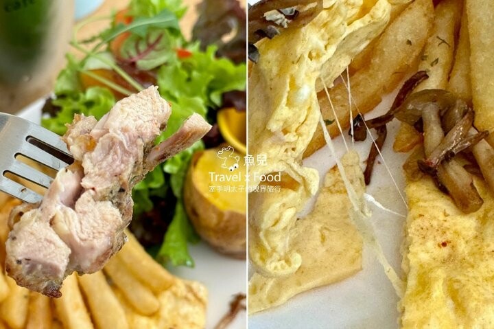 桃園藝文特區質感早午餐,鄉村風建築,全新品牌C6喜遛咖啡 - 魚兒 x 牽手明太子的「視」界旅行