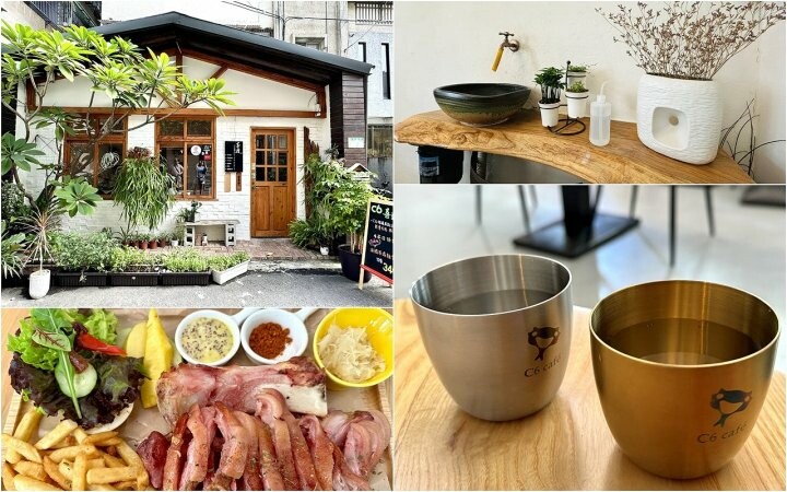 桃園藝文特區質感早午餐,鄉村風建築,全新品牌C6喜遛咖啡 - 魚兒 x 牽手明太子的「視」界旅行