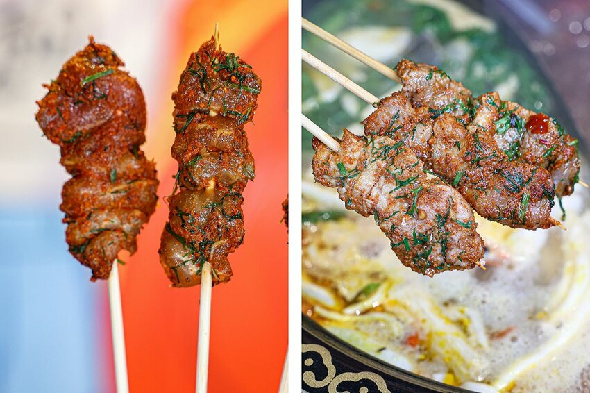 彰新路這家串串只要12元! 川味牛油麻辣湯底香麻帶勁、特製溫體牛、白飯飲料無限供應。蜀都串串火鍋彰化店