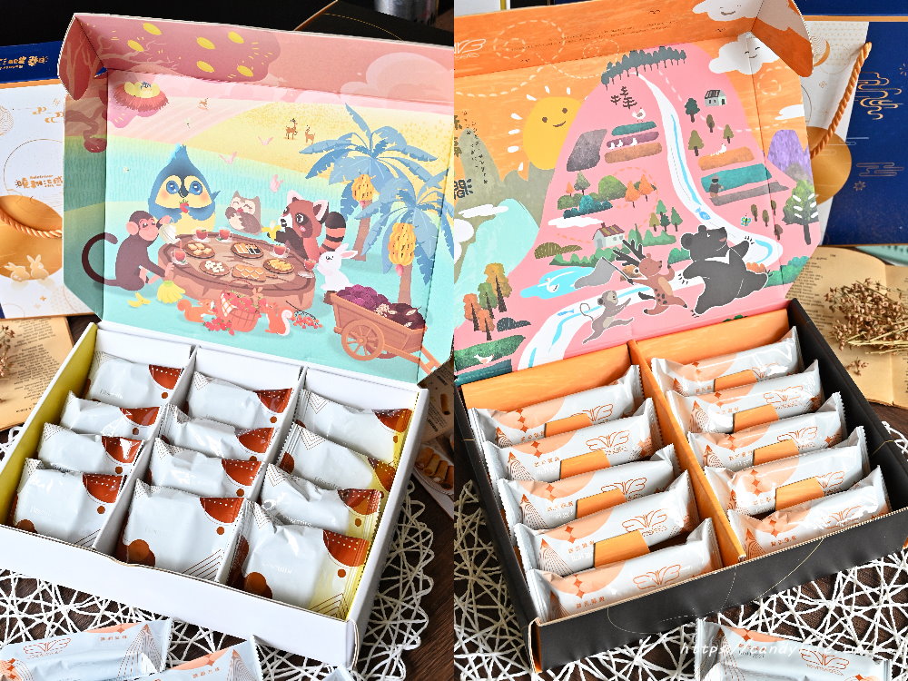 曉翮流域｜台中超狂伴手禮！浮誇系厚餡夾心、滿餡蛋捲、香脆米果，包裝精緻，現場免費試吃 - 糖糖's 享食生活