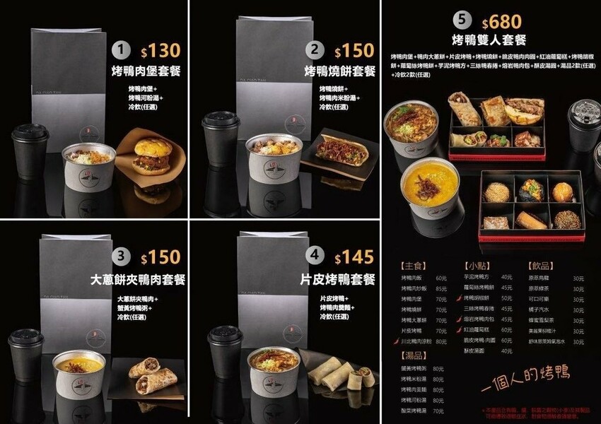 [台南新店報報]大橋攤烤鴨快餐/專為獨自用餐的客人所設計的套