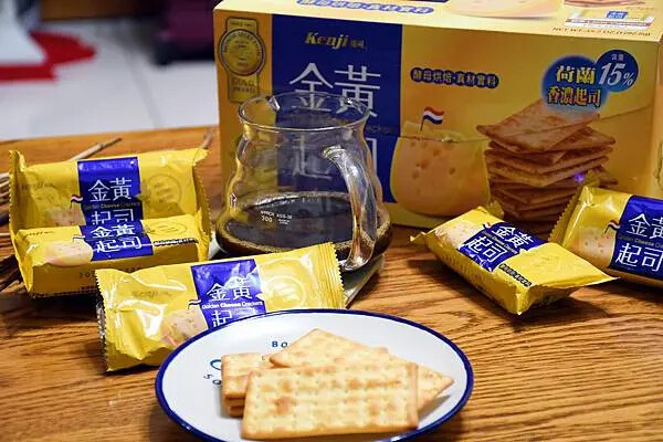 好市多天然酵母健司金黃起司餅乾開箱必買！
