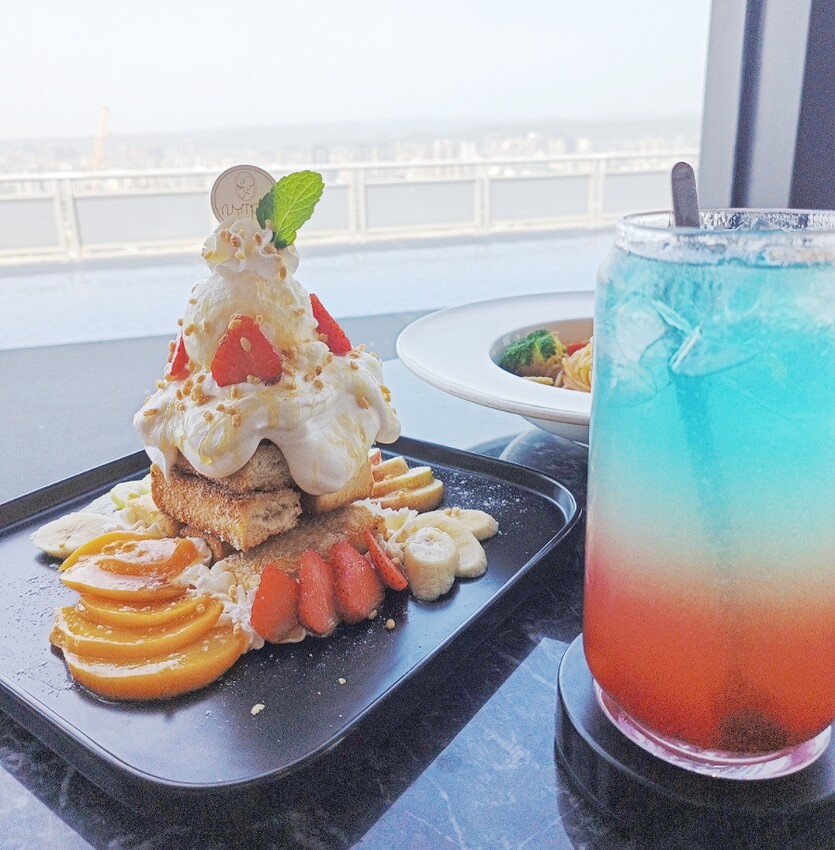 新竹咖啡廳推薦洗版IG！NYMPH精靈星空咖啡廳高空景觀，蜜糖吐司必吃。（歇業）