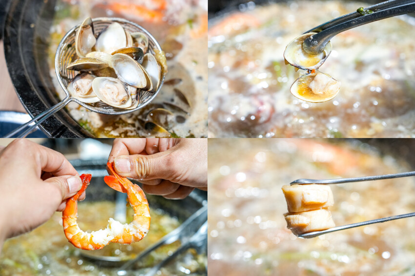 桃園中壢｜石拾伍石頭火鍋，爆炒香氣讓人流口水，手工沙茶必沾！