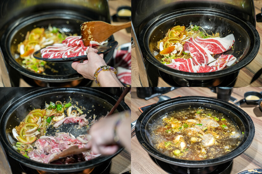 桃園中壢｜石拾伍石頭火鍋，爆炒香氣讓人流口水，手工沙茶必沾！