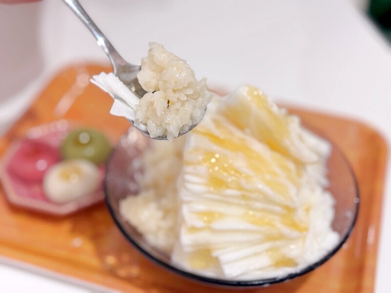 羅東排隊神級雪花冰！宜蘭心地冰室必點桂花蜜酒釀雪花冰。