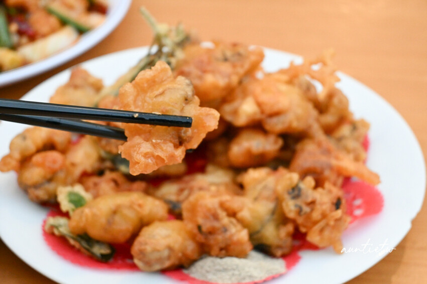 桃園中壢必吃熱炒!福龍宮廟口快炒海鮮炸物,土地公廟前超值海鮮炸物。