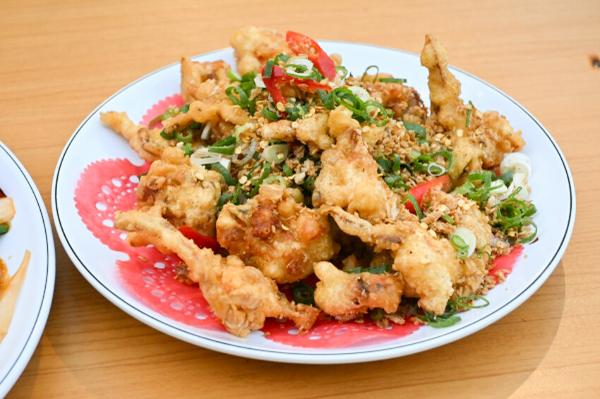 桃園中壢必吃熱炒!福龍宮廟口快炒海鮮炸物,土地公廟前超值海鮮炸物。