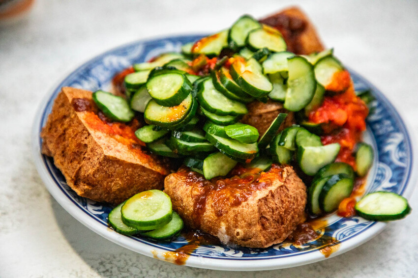 彰化員林美食必吃！隱藏版巨無霸臭豆腐，舊電信局臭豆腐一塊抵兩塊超過癮。