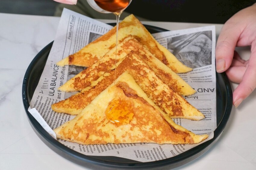 早八滿堂|台中大雅平價大份量早午餐,爆厚總匯吐司一口難以咬下! - 肉依小姐吃什麼