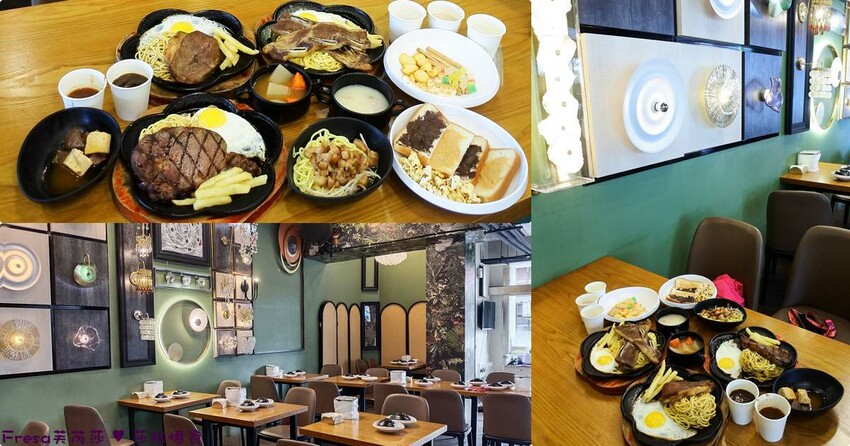 台中大雅19House牛排推薦三拼肉量超滿足,人氣拼盤吃肉喝到飽。