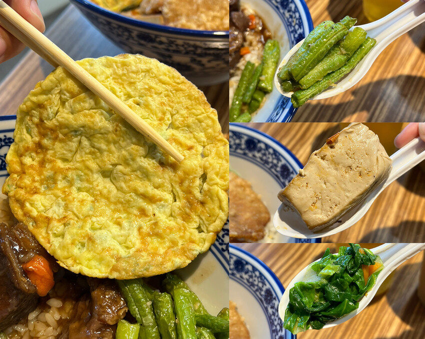 ＊（三重便當）豐郁餐盒～軟嫩入味滷牛肉、古早味厚實炸里肌、滑