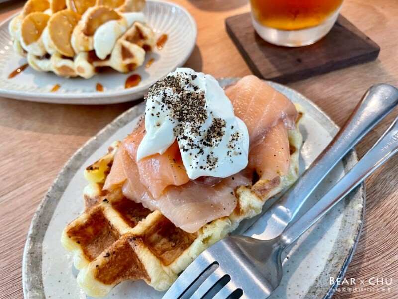 林口下午茶必訪！林口OUTLET旁 度日鬆餅 比利時鬆餅，海鹽焦糖鬆餅必點。
