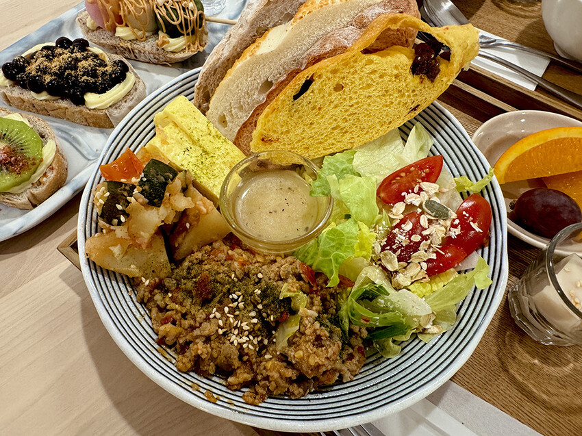 [新北-板橋] 朝食午宴江翠店小清新風格，早午餐餐盤份量豐富