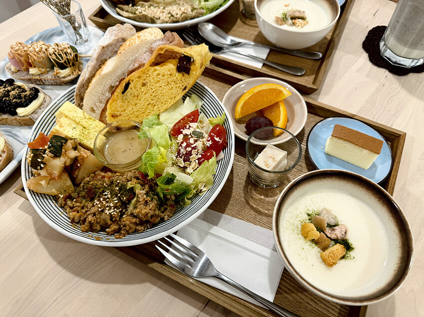 [新北-板橋] 朝食午宴江翠店小清新風格，早午餐餐盤份量豐富