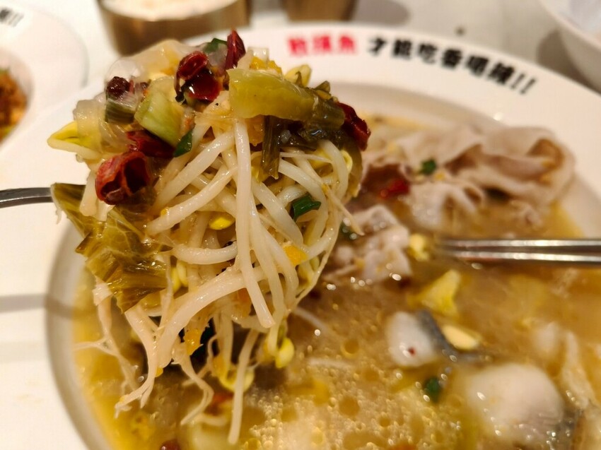 台北京站美食推薦-好想摸魚台北京站店-大口吃酸菜魚感受那清新