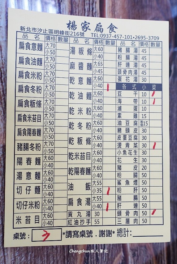 汐止明峰街【楊家意麵、油飯、扁食】高人氣古早味小吃
