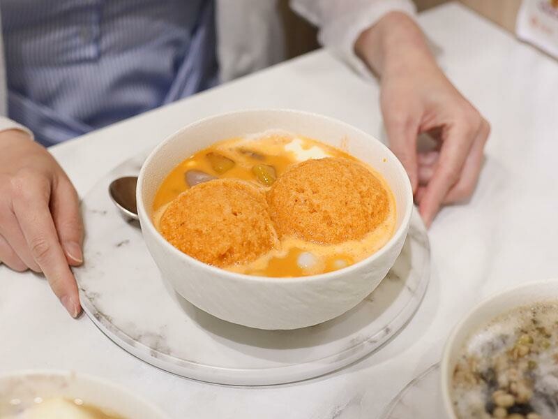 新竹竹北下午茶飴棠豆花！鮮奶凍加泰奶冰沙必吃，古早味甜品豆花控必吃。