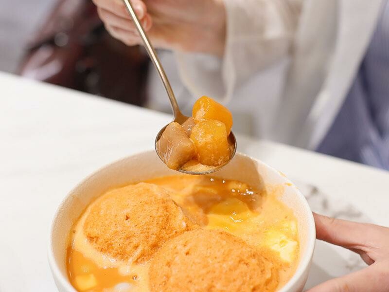 新竹竹北下午茶飴棠豆花！鮮奶凍加泰奶冰沙必吃，古早味甜品豆花控必吃。