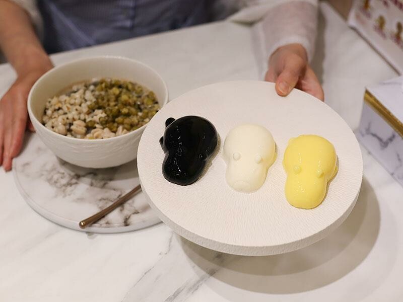 新竹竹北下午茶飴棠豆花！鮮奶凍加泰奶冰沙必吃，古早味甜品豆花控必吃。