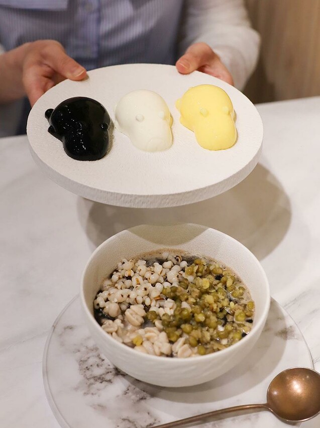 新竹竹北下午茶飴棠豆花！鮮奶凍加泰奶冰沙必吃，古早味甜品豆花控必吃。