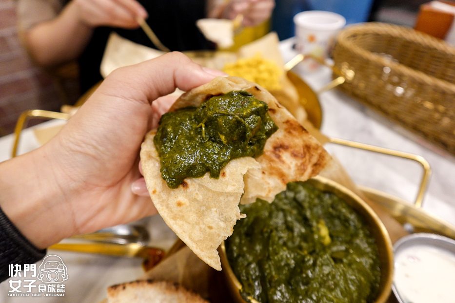 23師大商圈美食印度菠菜起司咖哩套餐spinach cheese curry.jpg