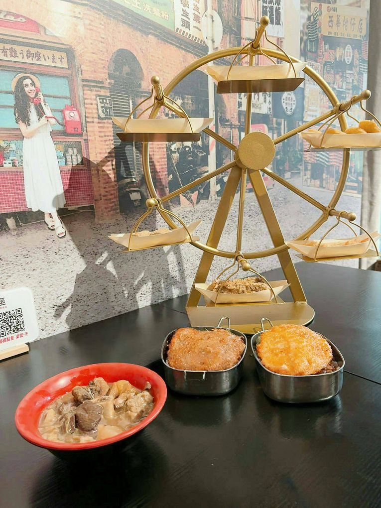 桃園龜山平價美食推薦!上座古傳滷肉飯專賣店超懷舊,古早摩天輪套餐。