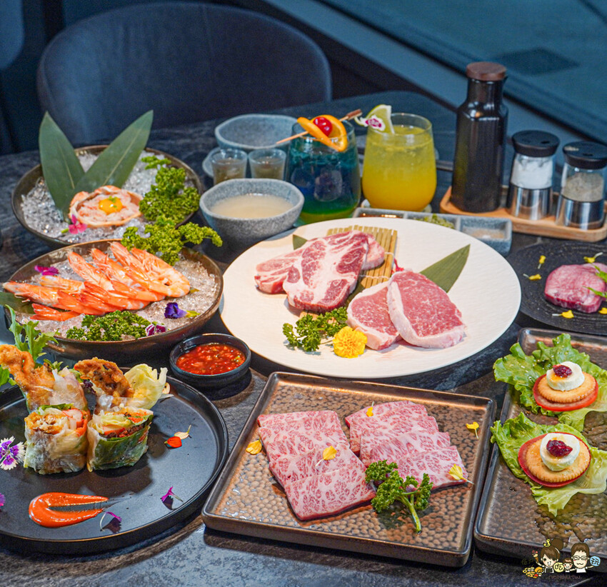 全台首間海港燒肉 1928燒肉總鋪-高流海洋店，最美療癒海港燒肉隱藏鯨魚06館 、海洋限定美食、高雄輕軌美食 - 跟著尼力吃喝玩樂＆親子生活